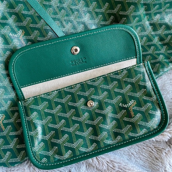 Green Goyard Saint Louis Shoulder Tote Bag - Picture 5 of 9